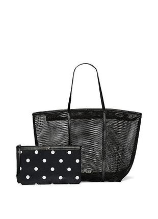 Victoria ́s victorias secret віктория сикрет сумка mesh tote and pouch set