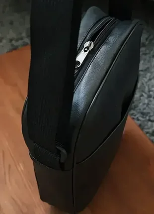 Сумка черная nike Эко кожа сумка найк сумка мужская сумка через плечо борсетка кожаная борсетка найк 4