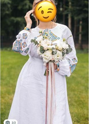 Сукня вишиванка льон