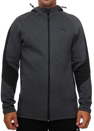 Худі evostripe core fz hoodie 63152907 puma l темно-сірий 63152907