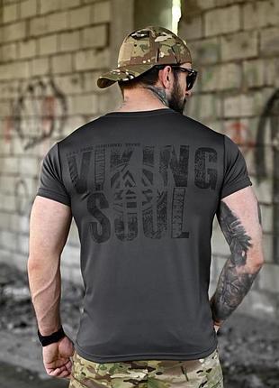Футболка мужская born of war viking soul grey вт4635