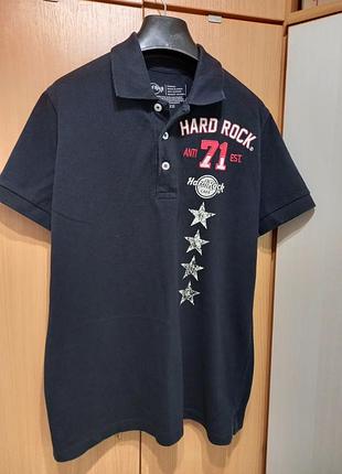 Hard rock футболка поло мужской размер м