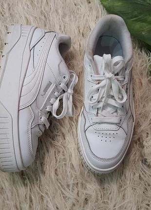 Белые кроссовки puma на платформе