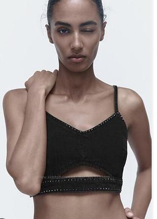 Топ денім zara
