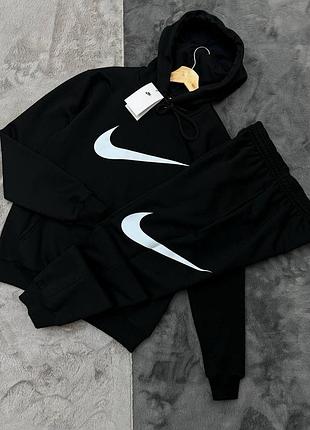 Спортивний костюм nike big logo/ костюм чоловічий найк з логотипом/ костюм мужской на зиму