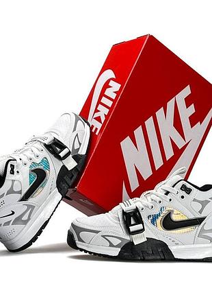 Мужские кроссовки nike air trainer 1 sp черно белые повседневные кросы найк аир трейнер демисезонные вьетнам 42
