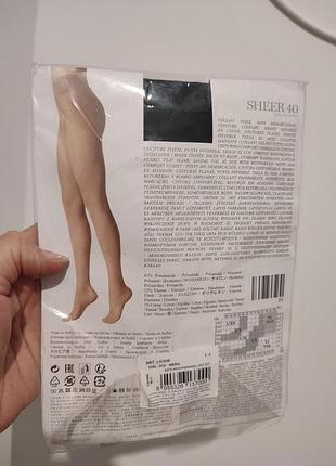 Прозрачные колготки calzedonia sheer плотностью 40 den l-ка