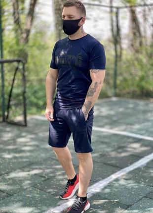 Мужской летний спортивный костюм стиль пума, футболкина шорты лето puma xxxl