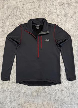 Треккинговая кофта rab powerstretch zip top polartec® pullover (оригинал)