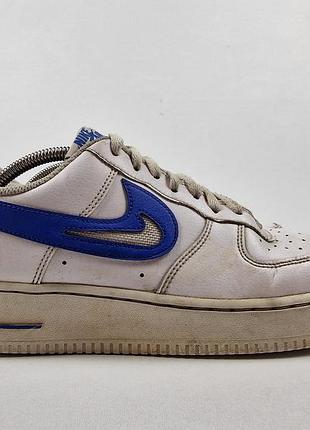 Кроссовки nike air force 1 белые синие размер 42.5