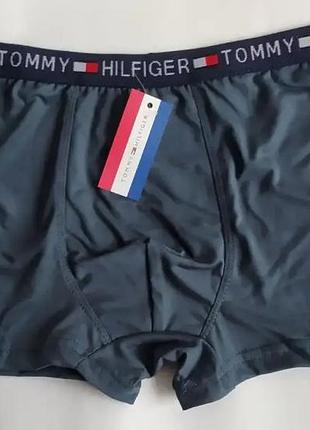 Мужские серые трусы боксеры tommy hilfiger. мужское белье