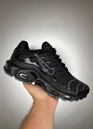 Мужские кроссовки nike tn 2 черные, спортивные кроссовки найк тн 2 черные, найки тнки черные