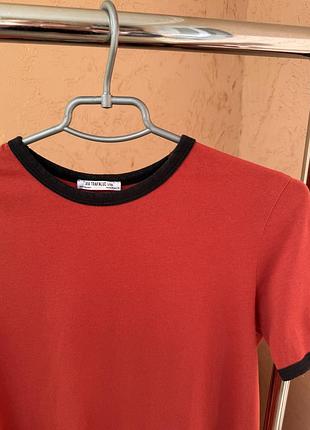 Футболка zara trafaluc basic ringer tee ❤️