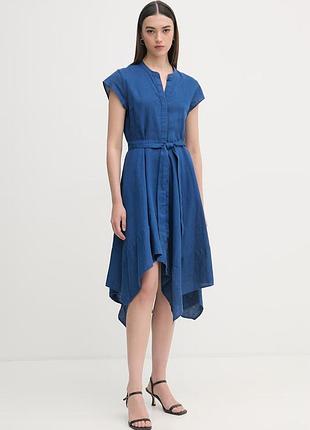 Urbanshop com ua dkny літня сукня лляна темно-синя однотонна p4bbtewv розміри запитуйте