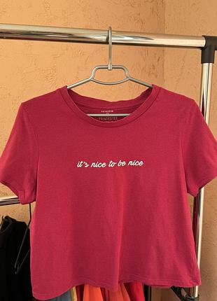 Primark printed tee футболка жіноча рожева m