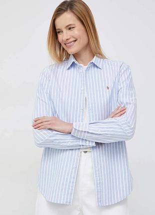 Urbanshop com ua хлопковая рубашка polo ralph lauren женская regular классический воротник размеры запитуйте