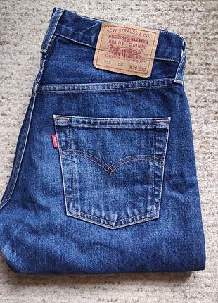 Джинсы levis 555 w30l30 синие мужские прямые львисы levi's