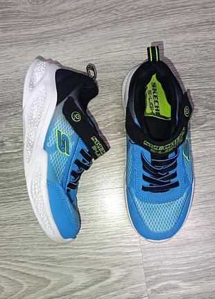 Снікерcи skechers meteor-lights - krendox 401495l/bkbl голубий