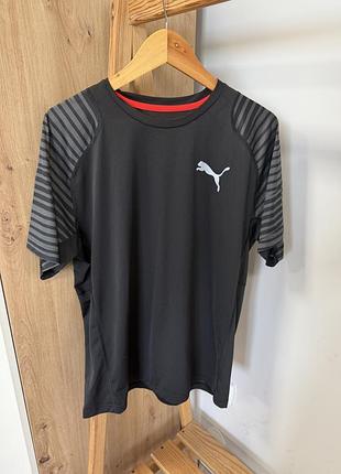 Чоловіча спортивна футболка puma l л чорна футболка