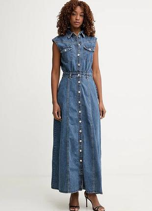 Urbanshop com ua guess сукня джинсова rugiada темно-синя однотонна w6gk09 d0694 розміри запитуйте