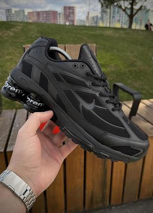 Кроссовки nike shox ride 2 sp x supreme найк шокс райд суприм черные для мужчин весна-лето