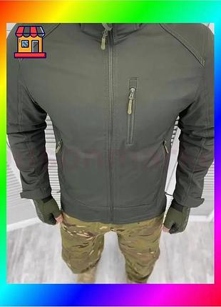 Bs армейская тактическая куртка best mix combat (ткань soft-shell) на флисе оливковый l bas77/n