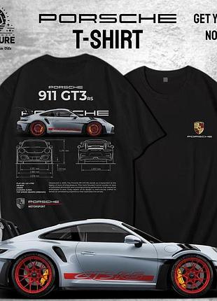 Футболка porsche 911 gt3 rs (оверсайз)