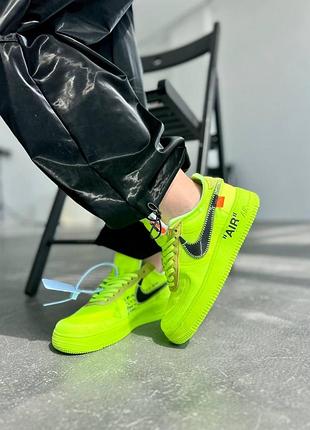 Кроссовки женские nike swoosh салатовые, найк свуш неоново-салатовые