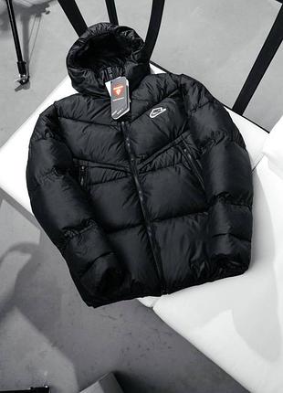 Пуховик nike nsw storm fit черный/ черная куртка найк шторм фит нова