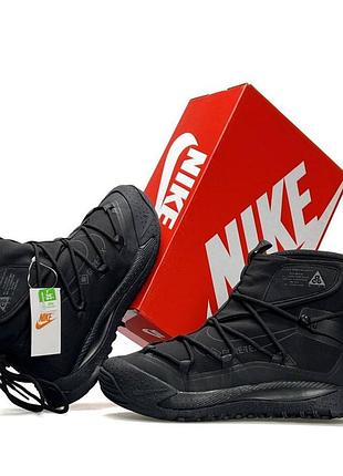 Женские кроссовки nike acg air terra antarktik fur w gore tex черные термо ботинки найк ацг тера гортекс водонепроницаемые на зиму 38