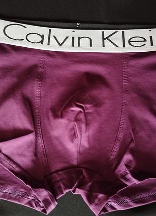Модні фіолетові чоловічі труси боксери calvin klein — труси для хлопця