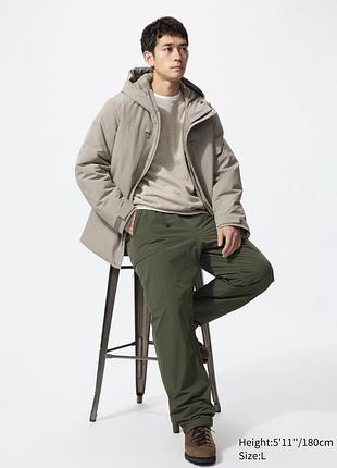 Зимові штани на флісі з водовідштовхувальним покриттям uniqlo warm lined trousers