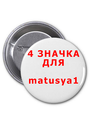 4шт значка для  matusya170688