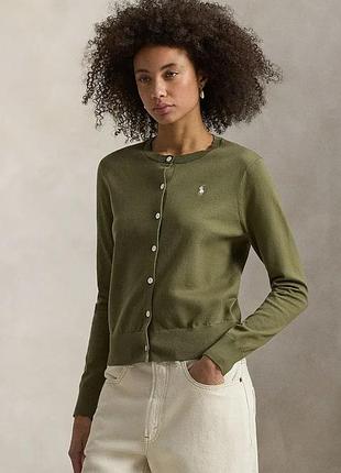Urbanshop com ua polo ralph lauren кардиган женский с хлопком зеленый 211971871 размеры запитуйте