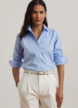 Urbanshop com ua хлопковая рубашка lauren ralph lauren женская slim классический воротник 200684553 размеры запитуйте