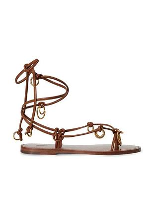 Urbanshop com ua кожаные сандалии polo ralph lauren rng wrp sandal цвет коричневый 818p08376001 размеры запиту