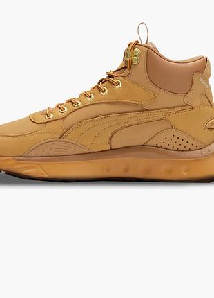 Кроссовки puma wild rider mid high top beige 386320 01 44