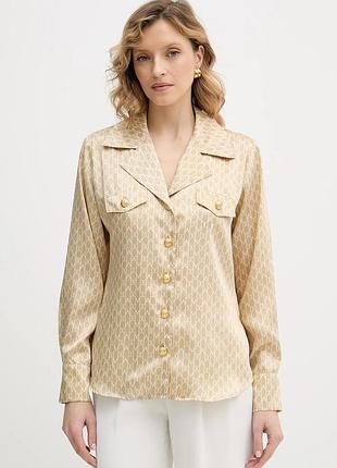 Urbanshop com ua рубашка marciano by guess elida цвет бежевый regular классический воротник 6rgh12 7435a размеры запитуйте