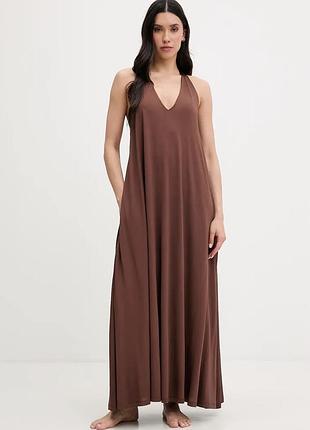 Urbanshop com ua liu jo пляжна сукня жіноча коричнева va6151 j3888 розміри запитуйте