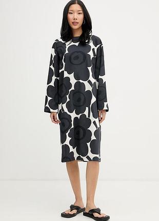 Urbanshop com ua marimekko сукня бавовняна чорні квіти 095040 розміри запитуйте