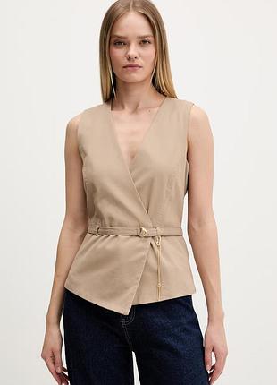 Urbanshop com ua hugo жилет женский хлопковый ahella-1-w бежевый 50557199 размеры запитуйте