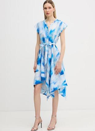 Urbanshop com ua dkny розкльошена сукня лляна блакитна p6cbvewv розміри запитуйте