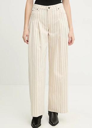 Urbanshop com ua guess jeans штани жіночі бавовняні бежеві high waist w6ga2u d7961 розміри запитуйте