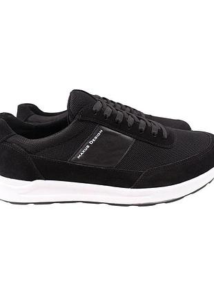 Кроссовки мужские maxus shoes черные текстиль, 47