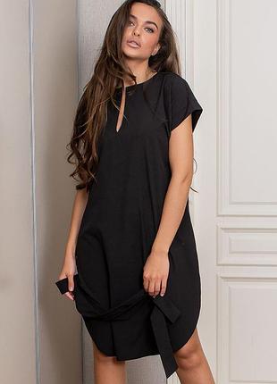 Жіноче щоденне плаття megan, чорне xl