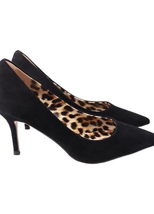 Туфли женские djovannia черные натуральная замша, 38
