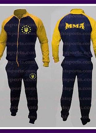 Мужской спортивный костюм украина mma ukraine (вышитые лого)