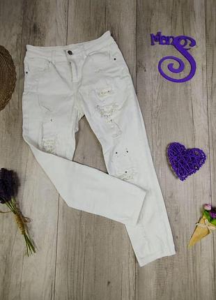Жіночі джинси viva couture білі розмір s (44)