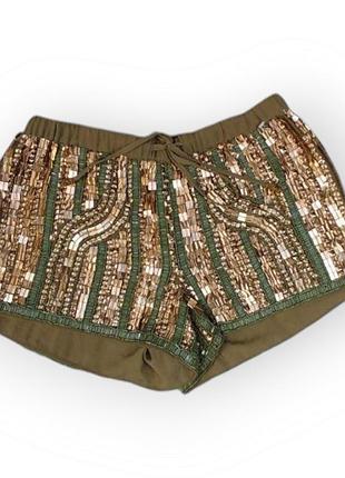 Жіночі шорти river island колір хакі розмір s (44)