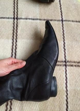 Cапоги с острым носком fasino натуральная кожа8 фото